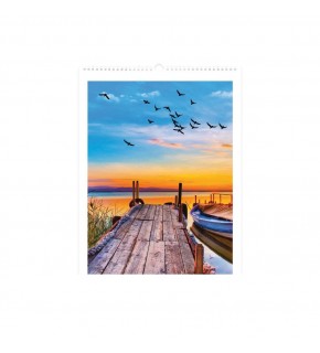 Keskin Color Spiralli Duvar Takvimi Manzaralar 31x43 12 YP 2026