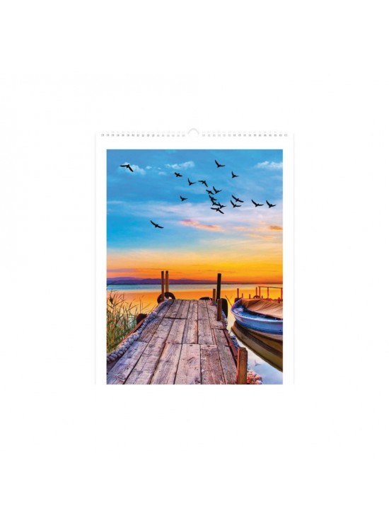 Keskin Color Spiralli Duvar Takvimi Manzaralar 31x43 12 YP 2026