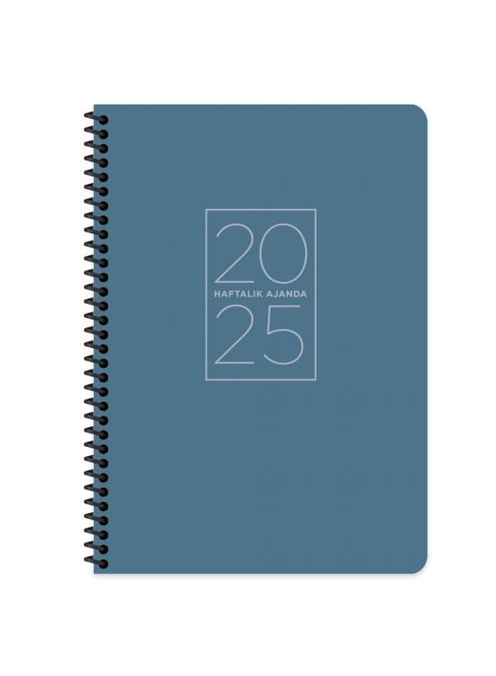 Keskin Color Spiralli Haftalık Ajanda Mavi 20x28 2025 Keskin Color Spiralli Haftalık Ajanda Mavi 20x28 2025