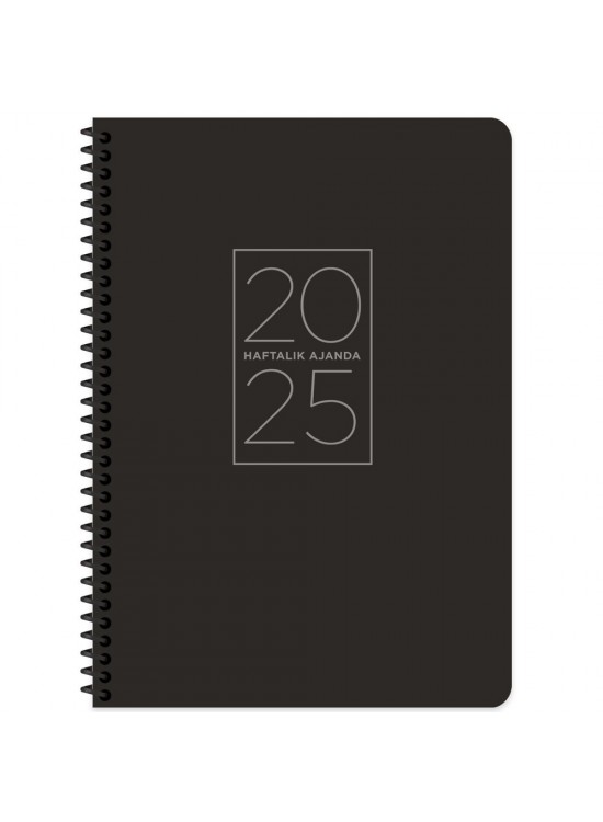 Keskin Color Spiralli Haftalık Ajanda Siyah 20x28 2025 Keskin Color Spiralli Haftalık Ajanda Siyah 20x28 2025