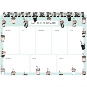 Keskin Color Spiralli Planner Kahve 17x24