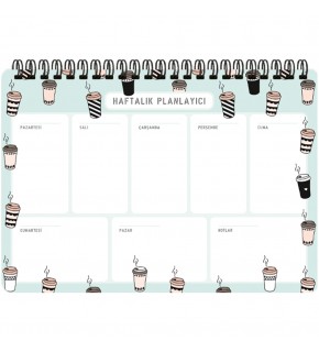 Keskin Color Spiralli Planner Kahve 17x24