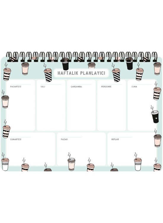 Keskin Color Spiralli Planner Kahve 17x24 Keskin Color Spiralli Planner Kahve 17x24