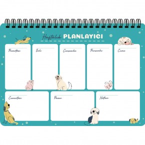Keskin Color Spiralli Planner Sevimli Köpekler 17x24
