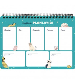 Keskin Color Spiralli Planner Sevimli Köpekler 17x24