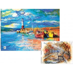 Keskin Color Spiralli Resim Defteri Basic 35x50 15 Yaprak 304215-99 (1 Adet)