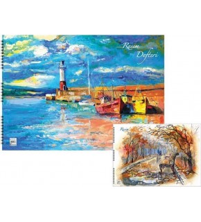 Keskin Color Spiralli Resim Defteri Basic 35x50 15 Yaprak 304215-99 (1 Adet)
