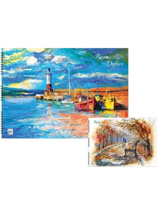 Keskin Color Spiralli Resim Defteri Basic 35x50 15 Yaprak 304215-99 (1 Adet)