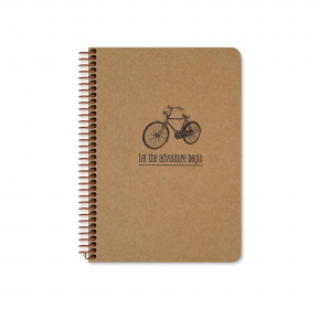 Keskin Color Spiralli Sert Kapak Kraft Tag Defter A5 80 Yp.Çizgisiz 410360-99