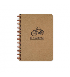 Keskin Color Spiralli Sert Kapak Kraft Tag Defter A5 80 Yp.Çizgisiz 410360-99