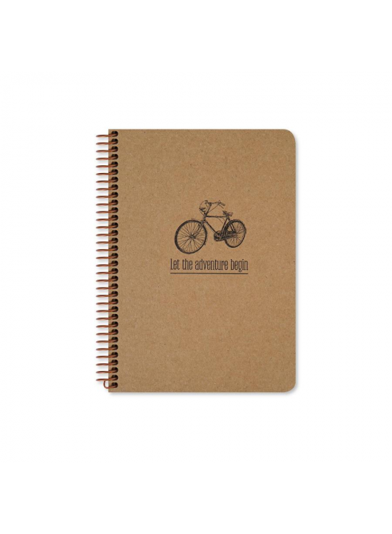 Keskin Color Spiralli Sert Kapak Kraft Tag Defter A5 80 Yp.Çizgisiz 410360-99