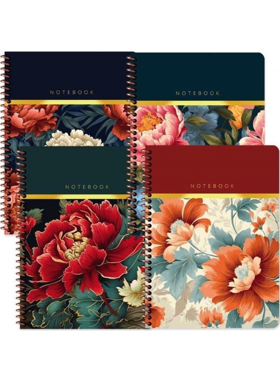 Keskin Color Spiralli Sert Kapak Bahçe Defter 17x24 100 YP Düz 418950-99