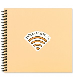 Keskin Color Sticker Defter Hisli Şeyler 16x15 50 YP Çizgili Stickerli Defter Bağlanamıyorum