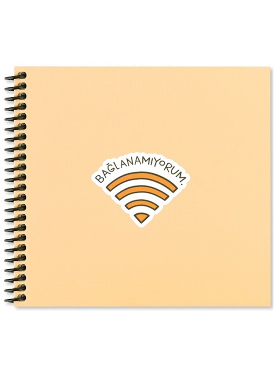 Keskin Color Sticker Defter Hisli Şeyler 16x15 50 YP Çizgili Stickerli Defter Bağlanamıyorum