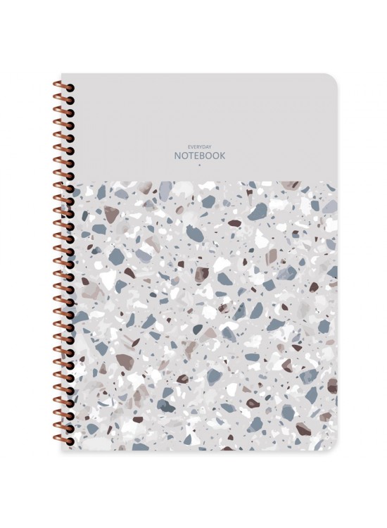 Keskin Color Terazzo Defter 16,5x22,5 80 YP Çizgili