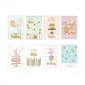 Keskin Color Yaldızlı Doğum Günü Kartı Zarflı 80 Li Dsp. 900224-99