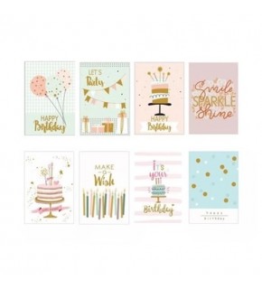 Keskin Color Yaldızlı Doğum Günü Kartı Zarflı 80 Li Dsp. 900224-99