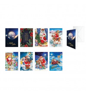 Keskin Color Yaldızlı Yılbaşı Tebrik Kartı Zarflı Tekli 900209-99 (1 Adet)