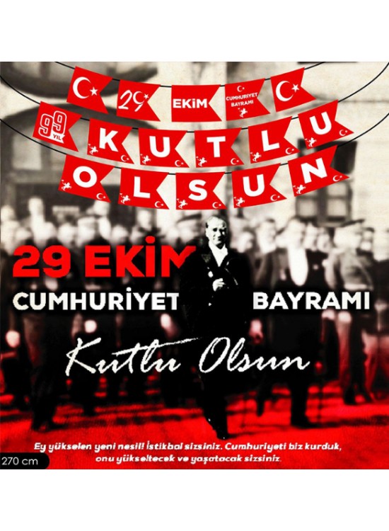 Kika 29 Ekim Harf Afiş -29 Ekim Kutlu Olsun Banner
