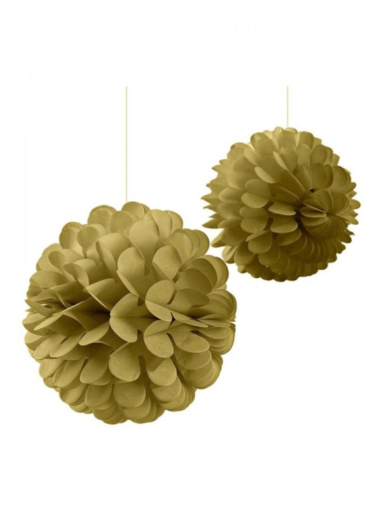 Kika Altın Kağıt Top Süs 2li Kika Altın Kağıt Top Süs 2li