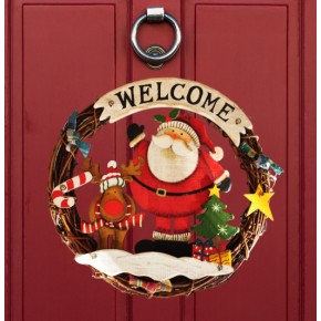 Kika Dekoratif Yılbaşı Kapı Süsü -Noel Baba-