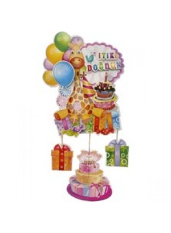 Kika Doğum Günü Temalı Sarkıt Süs -Simli- BNR32 Kika Doğum Günü Temalı Sarkıt Süs -Simli- BNR32