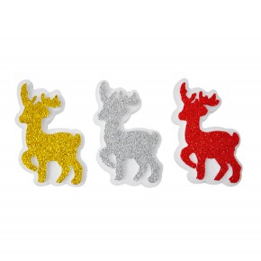 Kika Geyik Figürlü Strafor Ağaç Süsü 3lü 2006144