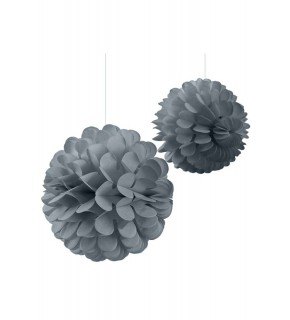 Kika Gümüş Kağıt Top Süs 2li