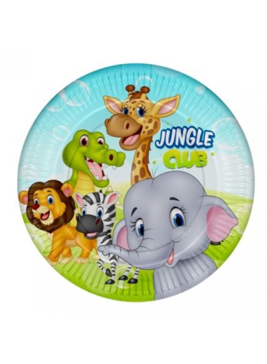 Kika Jungle Club Karton Tabak 23cm 8 Li