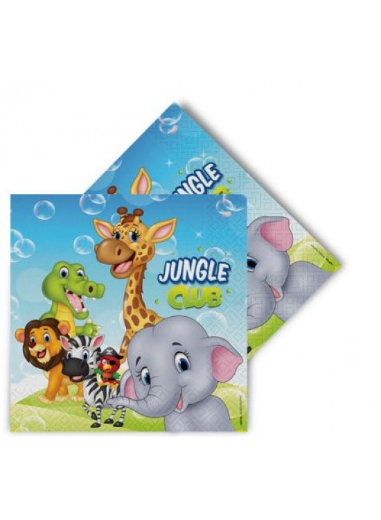 Kika Jungle Club Peçete 16 Lı Kika Jungle Club Peçete 16 Lı