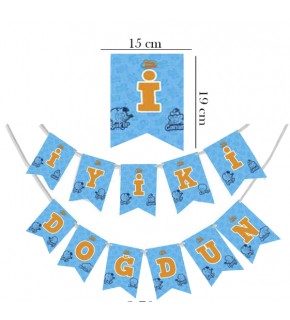 Kika Kral Şakir Action İyi ki Doğdun Harf Afiş