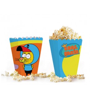 Kika Kral Şakir Action Popcorn Kutusu 8 Li