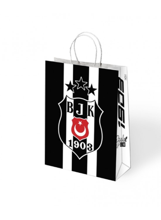 Kika Lisanslı Kağıt Poşet 18X24 12 Li Beşiktaş
