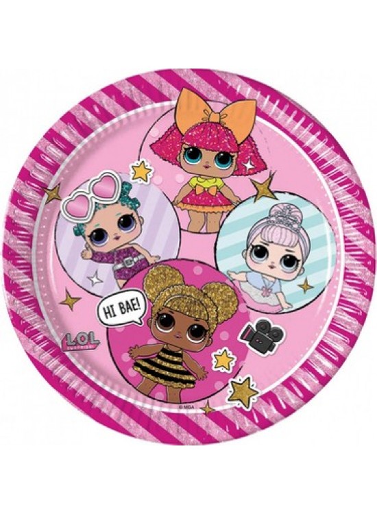 Kika Lol Glitterati Karton Tabak 23cm 8 Li