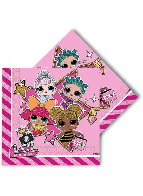 Kika Lol Glitterati Peçete 20 Li Kika Lol Glitterati Peçete 20 Li