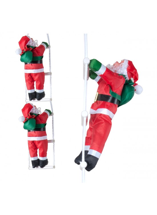 Kika Merdiven Tırmanan Noel Baba 105cm 2li Kika Merdiven Tırmanan Noel Baba 105cm 2li