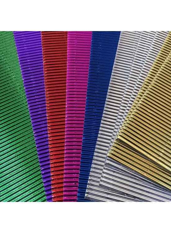 Kika Oluklu Metalik Karton 50x70 (1 Adet)