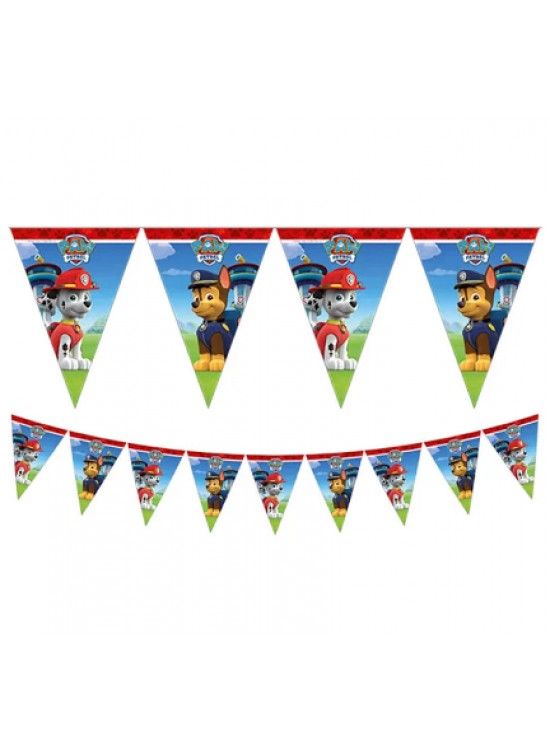 Kika Paw Patrol Üçgen Flama