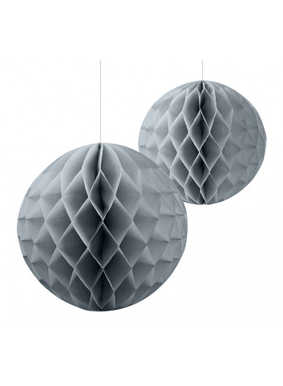 Kika Petekli Kağıt Süs Gümüş 2li Kika Petekli Kağıt Süs Gümüş 2li