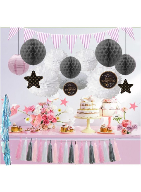 Kika Petekli Kağıt Süs Hppy. B.day Temalı 2li -KF1