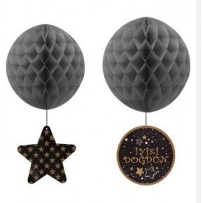 Kika Petekli Kağıt Süs Hppy. B.day Temalı 2li -KF1