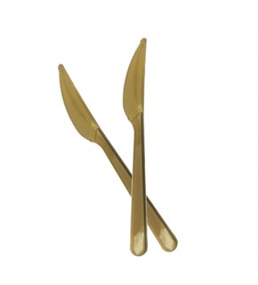 Kika Plastik Bıçak 25 Li -Altın-