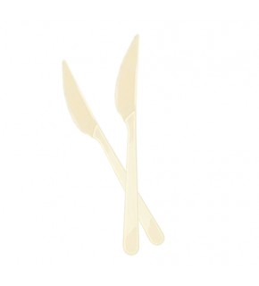 Kika Plastik Bıçak 25 Li -Krem-