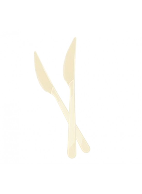 Kika Plastik Bıçak 25 Li -Krem-