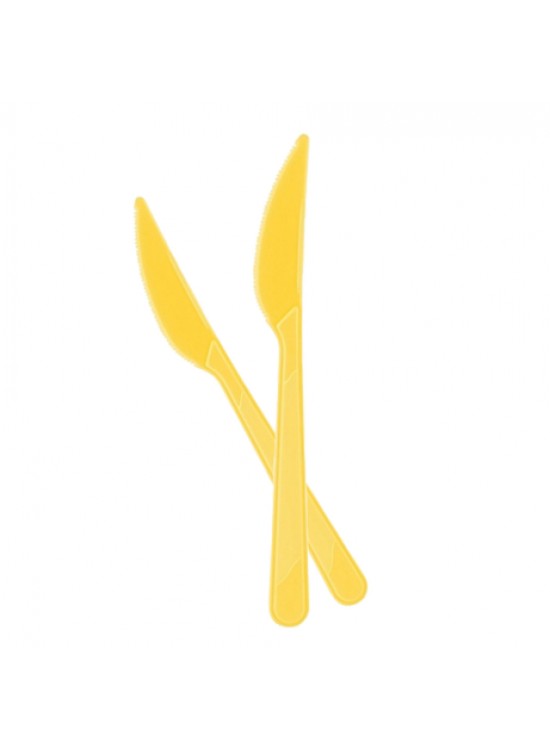 Kika Plastik Bıçak 25 Li -Sarı-