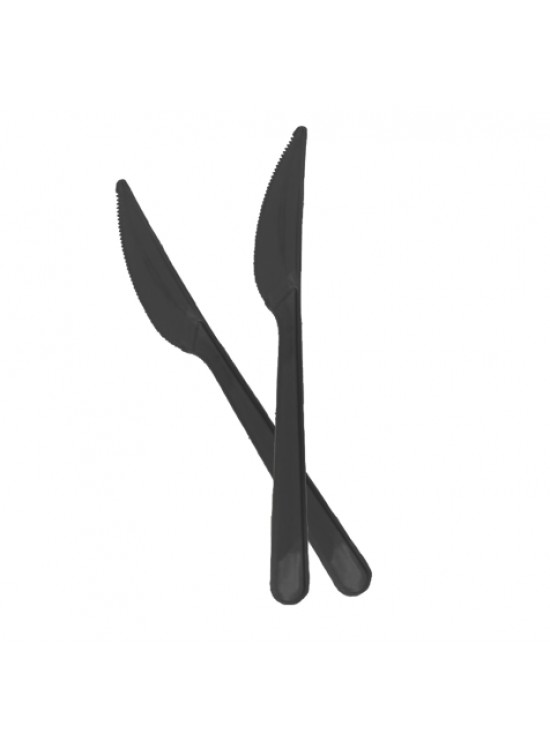 Kika Plastik Bıçak 25 Li -Siyah-