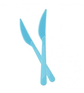 Kika Plastik Bıçak 25li -Açık Mavi-