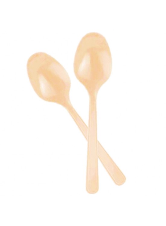 Kika Plastik Kaşık 25 Li -Krem-