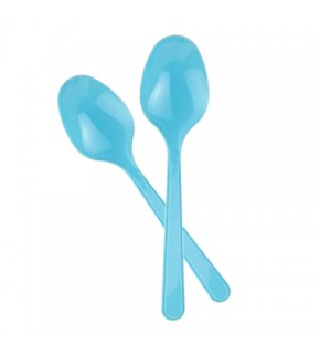 Kika Plastik Kaşık 25li -Açık Mavi-