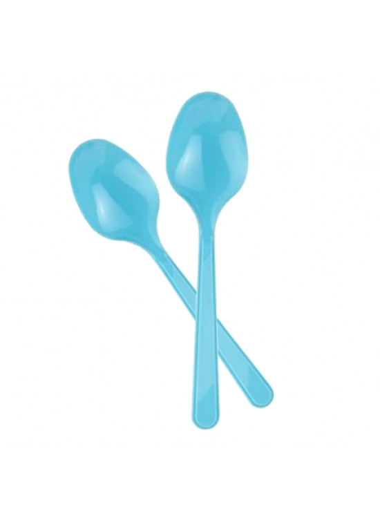 Kika Plastik Kaşık 25li -Açık Mavi-